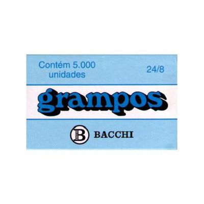 Grampo 24/8 Galvanizado Rapid Cx C/ 5000 Bacchi