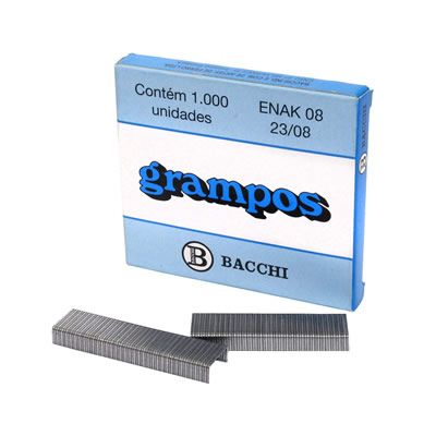 Grampo 23/8 Galvanizado Cx C/ 5000 Bacchi
