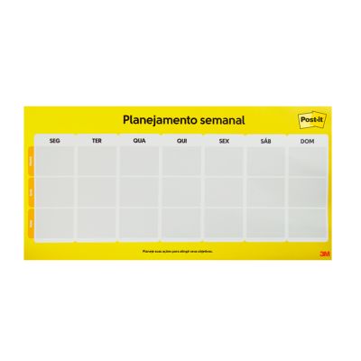 Calendario Semanal Post-it Com 2 Blocos 38 X 50mm
