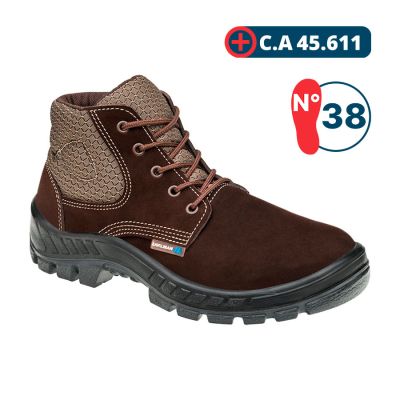 Botina De Seguranca C/ Cadarco Marrom N° 38 Nobuck (ca 45611)