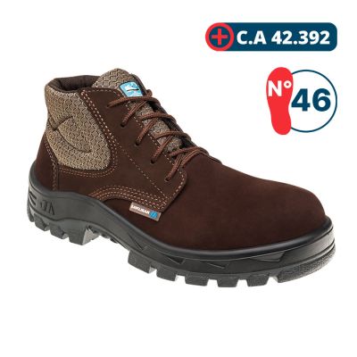 Botina De Seguranca Nobuck Marrom Nº46 Marluvas (ca 42392)