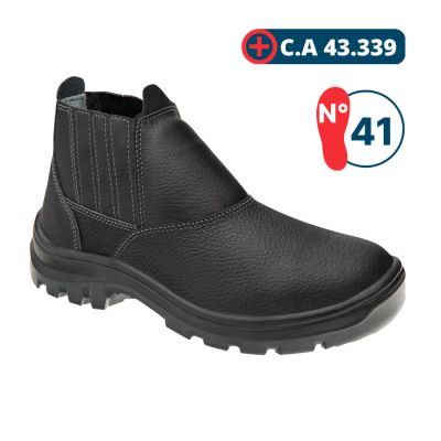 Botina De Seguranca Elastico Bico Aco 10vb48a Preto N° 41 Marluvas