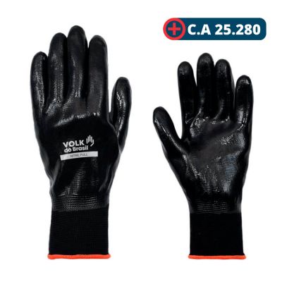 Luva Textil Nitrill Full G Volk (ca 25280)