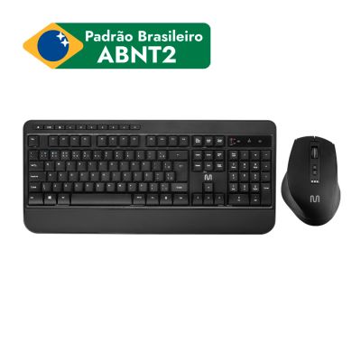 Teclado E Mouse Sem Fio Cs1200 Preto Tc301 Multi