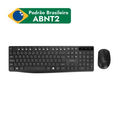 Teclado E Mouse Sem Fio Cs612 Preto Tc612 Multi