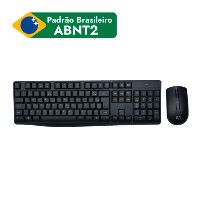 Teclado E Mouse Sem Fio Slim Cs100 Preto Tc270 Multi