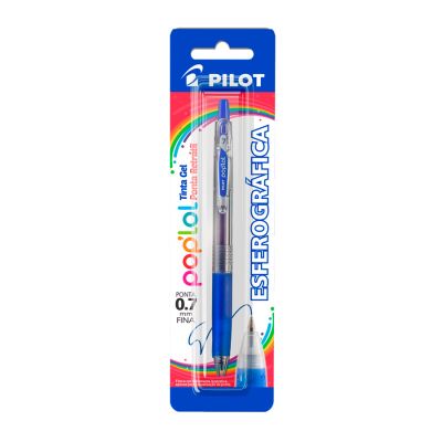 Esferografica Retratil Pop Lol 0.7mm Azul Bls C/1 Pilot