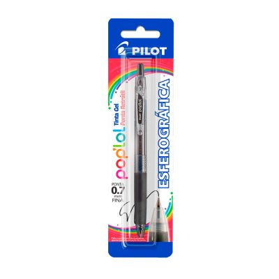 Esferografica Retratil Pop Lol 0.7mm Preta Bls C/1 Pilot