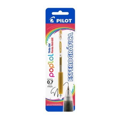 Esferografica Retratil Pop Lol 0.7mm Prata Bls C/1 Pilot