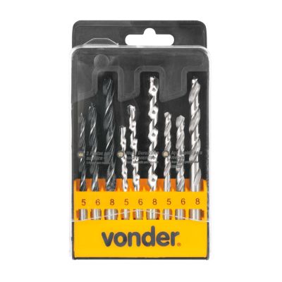 Jogo De Broca Combinadas Ar/videa/mad C/9 Vonder