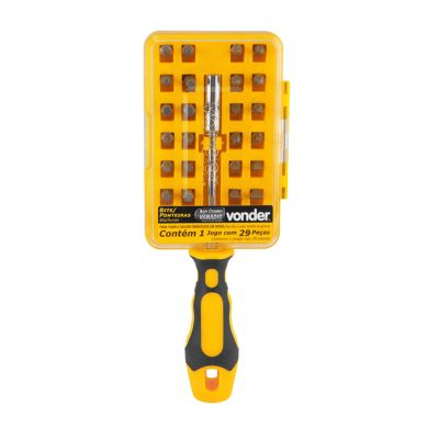 Jogo De Ponteira Sextavado 1/4 C/ 29 Vonder