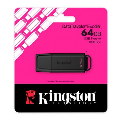 Pen Drive Datatraveler Exodia 64gb Dtxg2 Usb 3.2 Kingston
