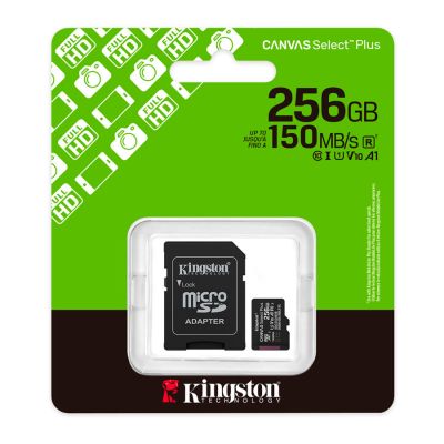 Cartao De Memoria Canvas Select Plus 256gb + 1 Adaptador Sdcs3 Kingston
