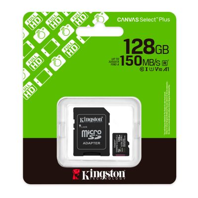 Cartao De Memoria Canvas Select Plus 128gb + 1 Adaptador Sdcs3 Kingston