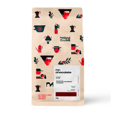 Cafe Mr. Chocolate Pouch 250g Moka Clube