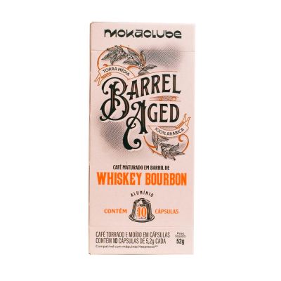 Capsula Cafe Espresso Whiskey Bourbon 52g C/ 10 Unidades Moka Clube