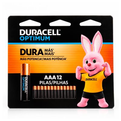 Pilha Alcalina Aaa Optimum 1,5v C/ 12 Un Duracell