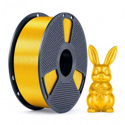 Filamento Pla+ Silk 1,75mm Dourado Claro C/ Carretel Sunlu