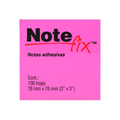 Notefix Fucsia 100 Fls 76 X 76mm 3m