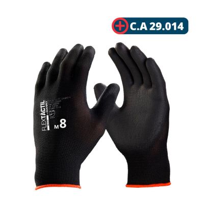 Luva Tricotada Flextactil Preta Xg Danny (ca 29014)