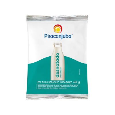 Leite Em Po Desnatado Instantaneo 400g Piracanjuba