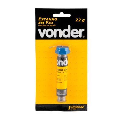 Estanho Fio 1mm 22g Vonder